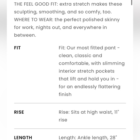 OFFERS OPEN LOFT women white pants size 4 Sutton Skinny Sailor Pants size 4 NWT - Picture 5 of 8